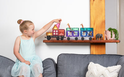 Connetix Tiles | Pastel Transport Pack 50pc by Connetix Magnetic Tiles - Friends of K