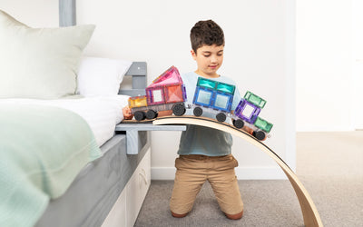 Connetix Tiles | Pastel Transport Pack 50pc by Connetix Magnetic Tiles - Friends of K