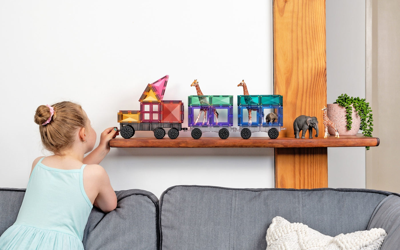 Connetix Tiles | Pastel Transport Pack 50pc by Connetix Magnetic Tiles - Friends of K