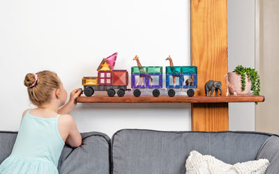 Connetix Tiles | Pastel Transport Pack 50pc by Connetix Magnetic Tiles - Friends of K