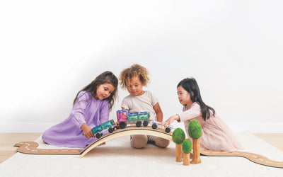 Connetix Tiles | Pastel Transport Pack 50pc by Connetix Magnetic Tiles - Friends of K