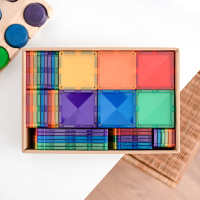 Connetix Tiles | Rainbow Creative Pack 102 pc by Connetix Magnetic Tiles - Friends of K