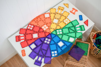 Connetix Tiles | Rainbow Creative Pack 102 pc by Connetix Magnetic Tiles - Friends of K