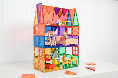 Connetix Tiles | Rainbow Starter Pack 60 pc by Connetix Magnetic Tiles - Friends of K