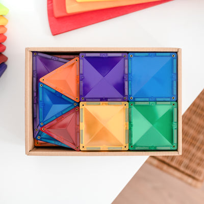 Connetix Tiles | Rainbow Starter Pack 60 pc by Connetix Magnetic Tiles - Friends of K
