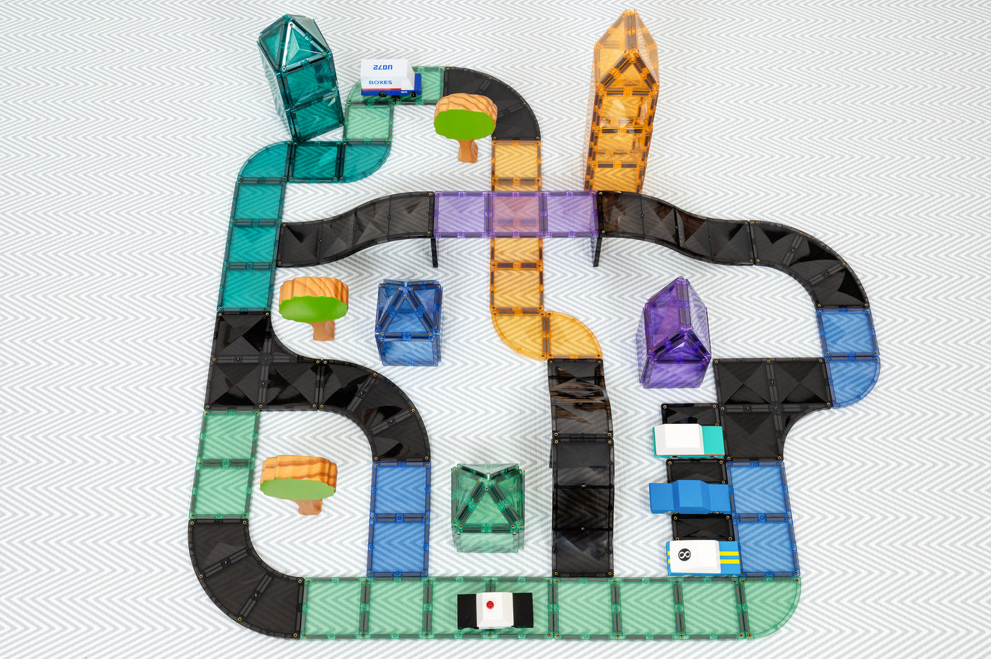 Connetix Tiles | Ramps & Intersections Pack 16pc by Connetix Magnetic Tiles - Friends of K