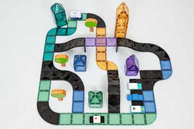 Connetix Tiles | Ramps & Intersections Pack 16pc by Connetix Magnetic Tiles - Friends of K