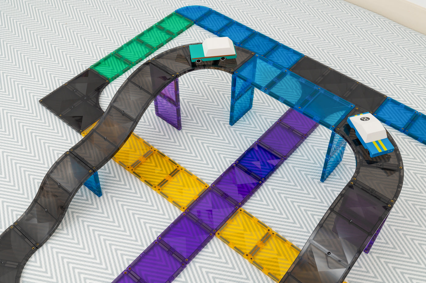 Connetix Tiles | Ramps & Intersections Pack 16pc by Connetix Magnetic Tiles - Friends of K