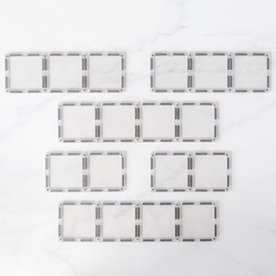 ConnetixTiles | Clear Rectangle Pack 12 pc by Connetix Magnetic Tiles - Friends of K