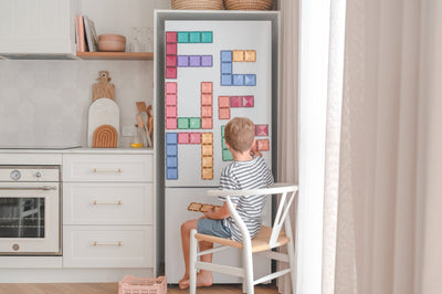 Connetix Tiles | Pastel Rectangle Pack 24pc by Connetix Magnetic Tiles - Friends of K