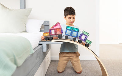 Connetix Tiles | Pastel Transport Pack 50pc by Connetix Magnetic Tiles - Friends of K