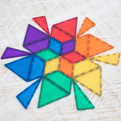 Connetix Tiles | Rainbow Shape Expansion Pack 36 pc (Damaged Box) by Connetix Magnetic Tiles - Friends of K