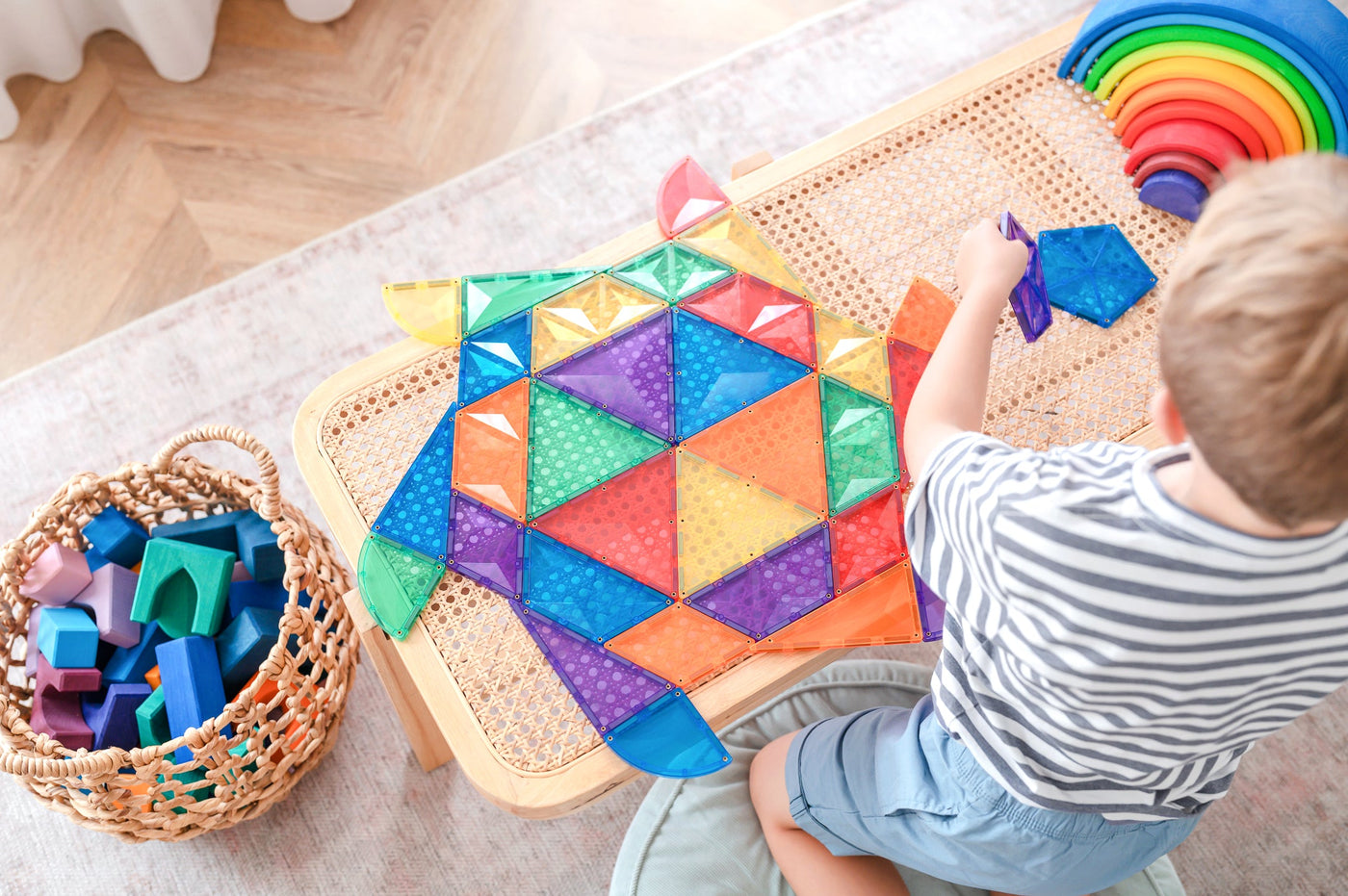 Connetix Tiles | Rainbow Shape Expansion Pack 36 pc (Damaged Box) by Connetix Magnetic Tiles - Friends of K