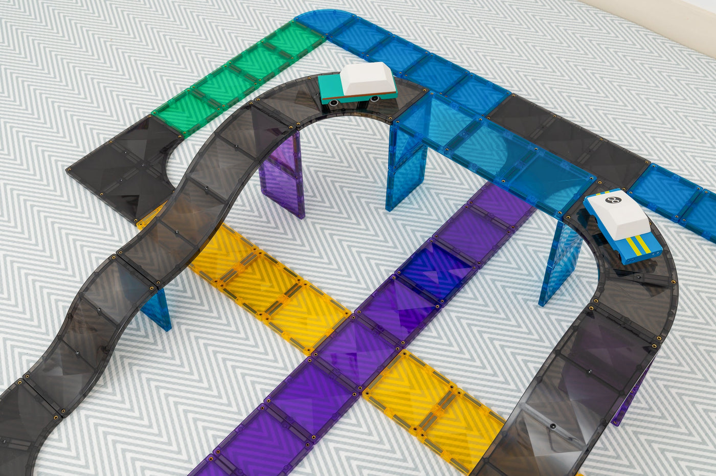 Connetix Tiles | Ramps & Intersections Pack 16pc by Connetix Magnetic Tiles - Friends of K