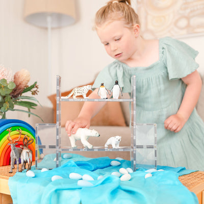 ConnetixTiles | Clear Rectangle Pack 12pc by Connetix Magnetic Tiles - Friends of K
