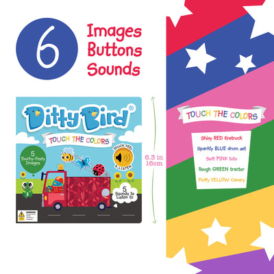 Touch the Colours Board Book by Ditty Bird - Friends of K