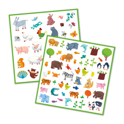 Animals Stickers by Djeco - Friends of K