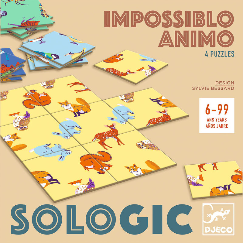 Sologic Puzzle - Impossiblo Animo (Impossible Animals) by Djeco - Friends of K