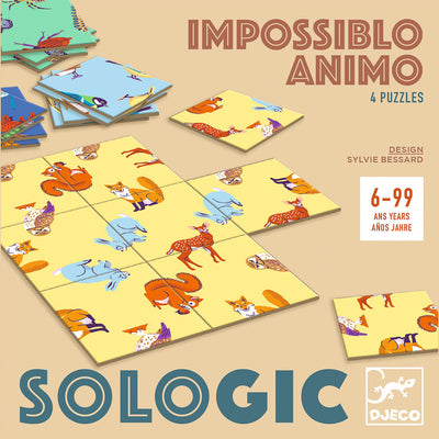 Sologic Puzzle - Impossiblo Animo (Impossible Animals) by Djeco - Friends of K