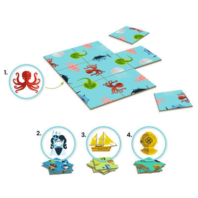 Sologic Puzzle - Impossiblo Ocean (Impossible Ocean) by Djeco - Friends of K