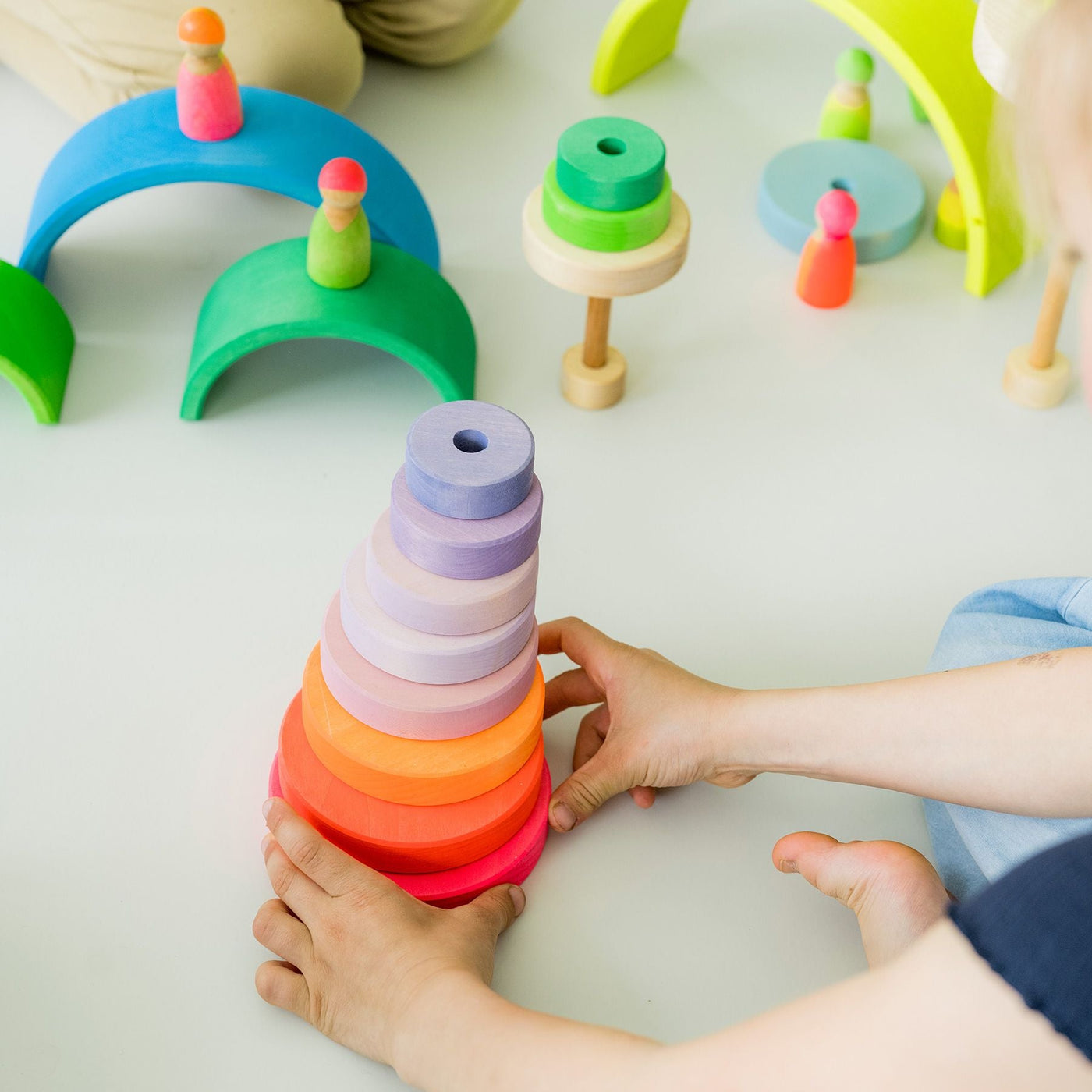 Grimm's | Conical Tower Neon Pink by Grimm's - Friends of K