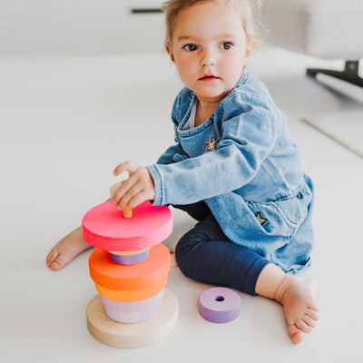 Grimm's | Conical Tower Neon Pink by Grimm's - Friends of K