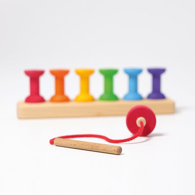 Grimm's | Bobbins Small Threading Game by Grimm's - Friends of K