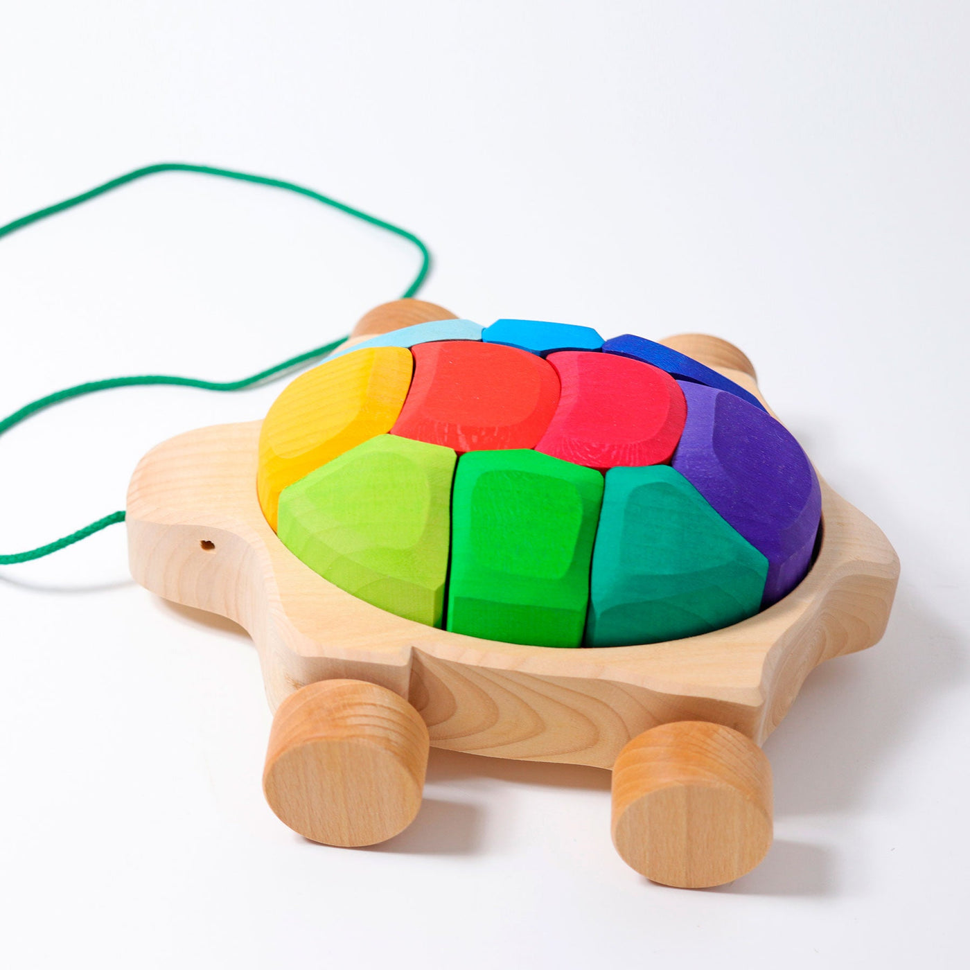 Grimm's | Pull along Rainbow Turtle by Grimm's - Friends of K