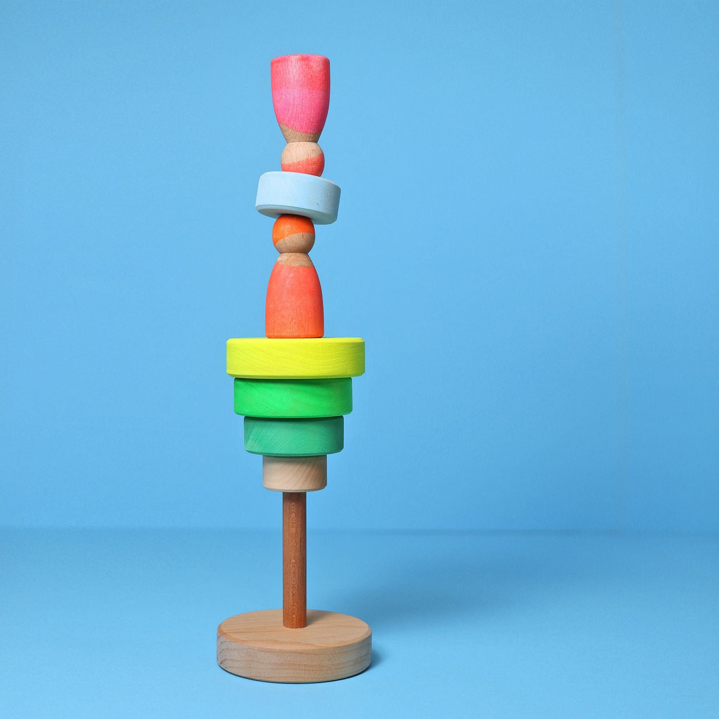 Grimm's | Small Conical Tower Neon Green by Grimm's - Friends of K