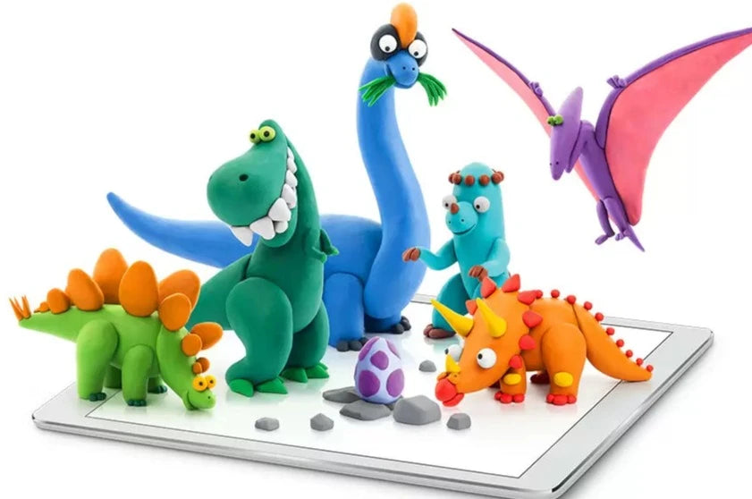 Dinosaurs Set (15 Cans + 2 tools) | Hey Clay by Hey Clay - Friends of K