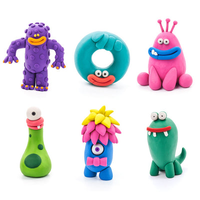 Monsters Set (15 cans + 2 tools) | Hey Clay by Hey Clay - Friends of K