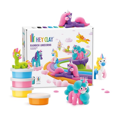 Rainbow Unicorns Set (15 Cans + 2 tools) | Hey Clay by Hey Clay - Friends of K
