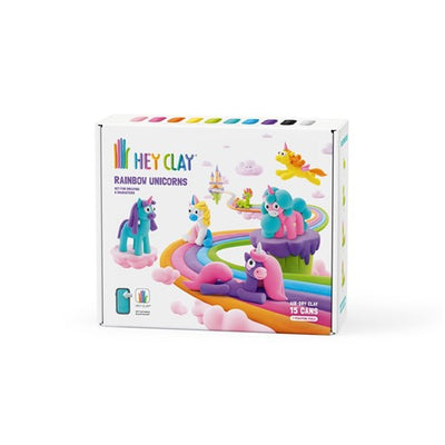 Rainbow Unicorns Set (15 Cans + 2 tools) | Hey Clay by Hey Clay - Friends of K