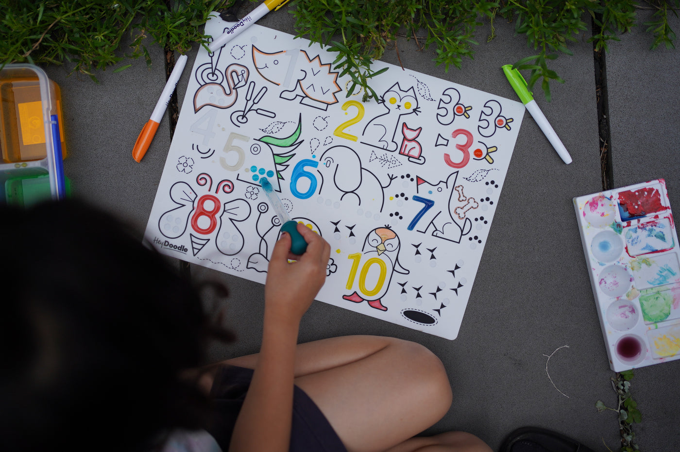 Sensory Mat | Wild Digits by Hey Doodle - Friends of K