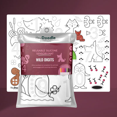 Sensory Mat | Wild Digits by Hey Doodle - Friends of K