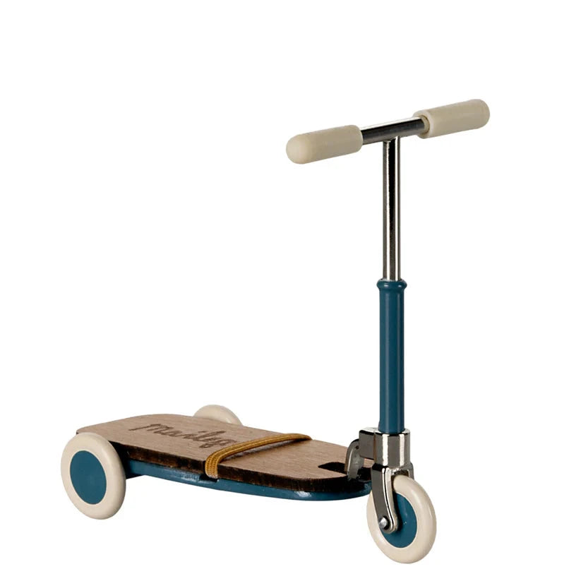 Kick Board Scooter Mouse Blue by Maileg - Friends of K