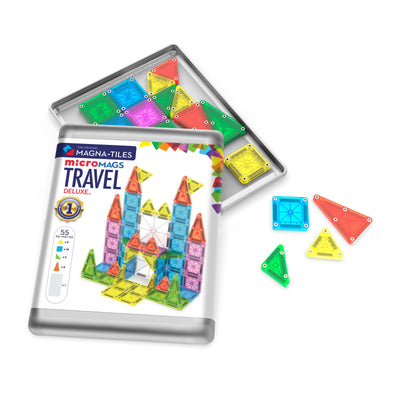 Magna-Tiles | microMAGS Travel Set Deluxe Set (55 piece) *PreOrder: Dispatch ETA Early Aug)* by Magna-Tiles - Friends of K
