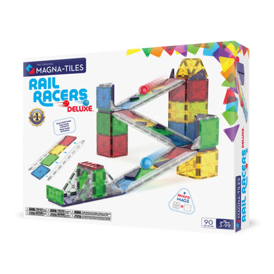 Magna-Tiles | Rail Racers Deluxe Set (90 piece) *PreOrder: Dispatch ETA Early Aug)* by Magna-Tiles - Friends of K