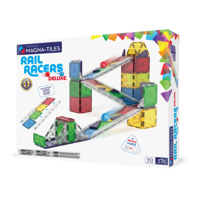 Magna-Tiles | Rail Racers Deluxe Set (90 piece) by Magna-Tiles - Friends of K