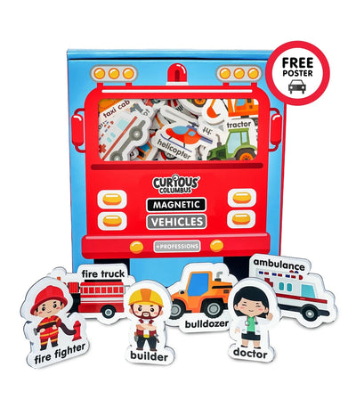 Magnetic Vehicles and Professions by Curious Columbus - Friends of K