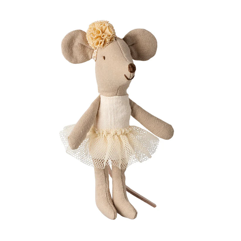 Ballerina Mouse Little Sister off-white by Maileg - Friends of K