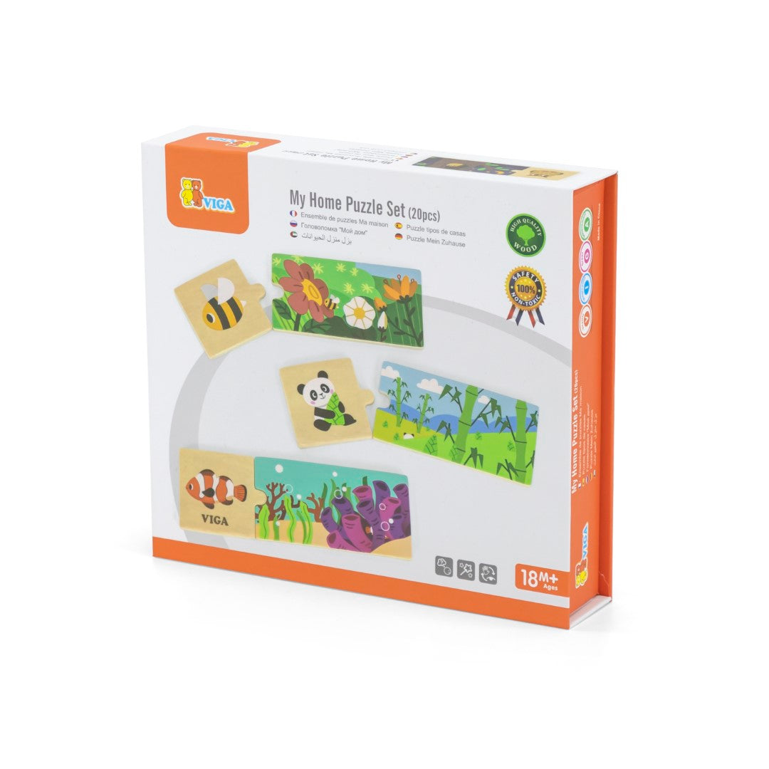 My Home Puzzle Set (24 pc) by Viga Toys - Friends of K