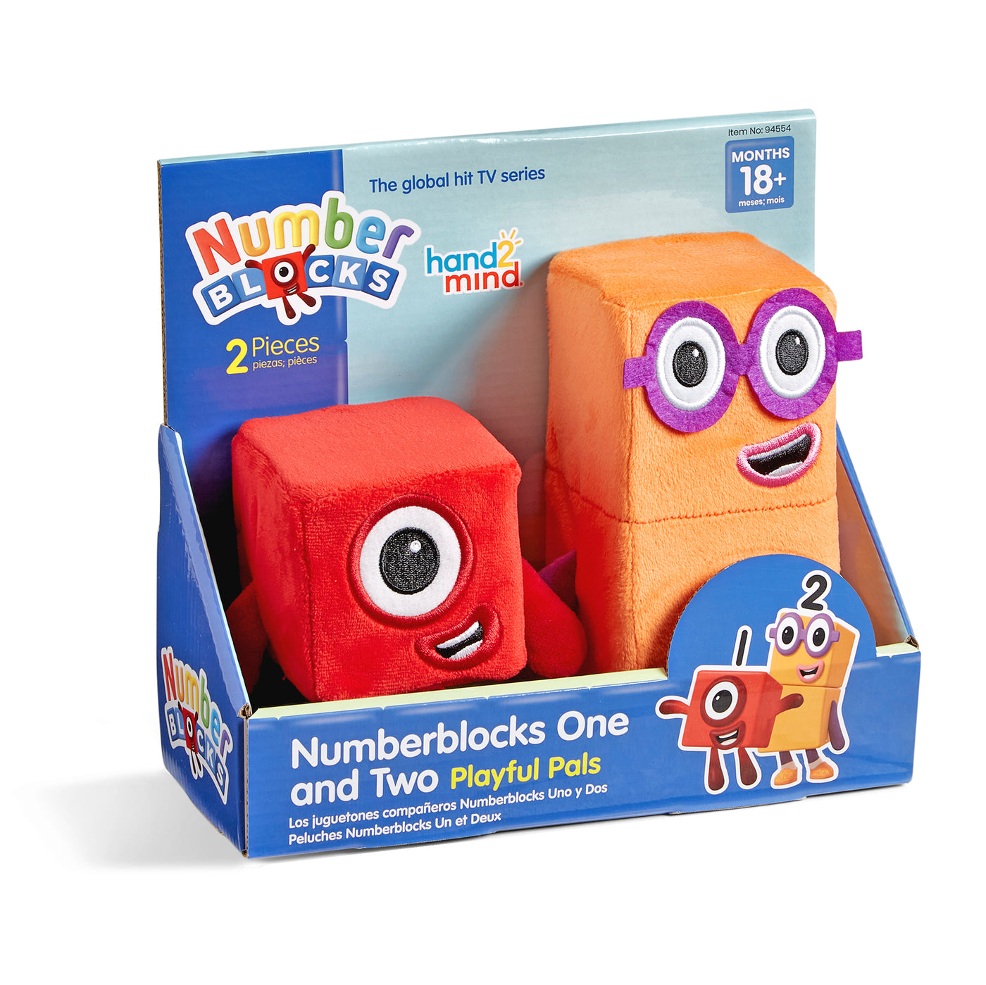 Numberblocks | 1 and 2 Playful Plush Pals by Numberblocks - Friends of K
