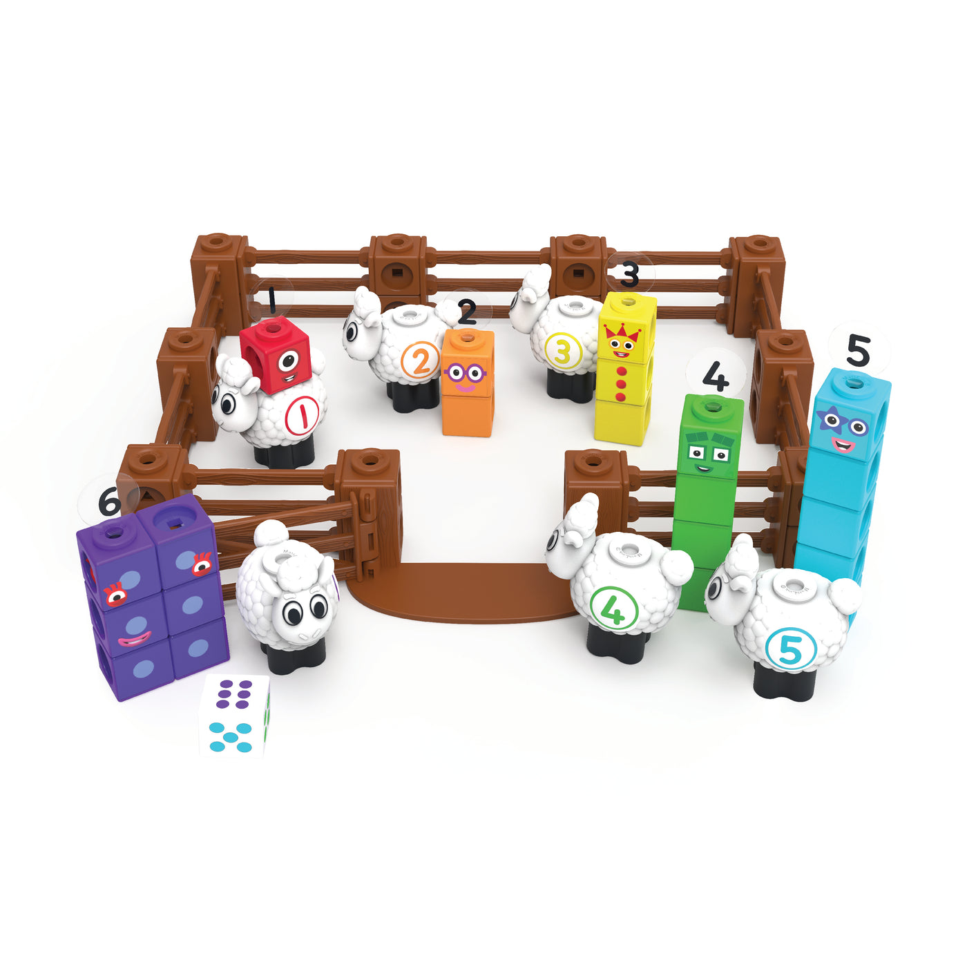 Numberblocks | MathLink Cubes Activity Set Numberblocks Sheep Farm by Numberblocks - Friends of K