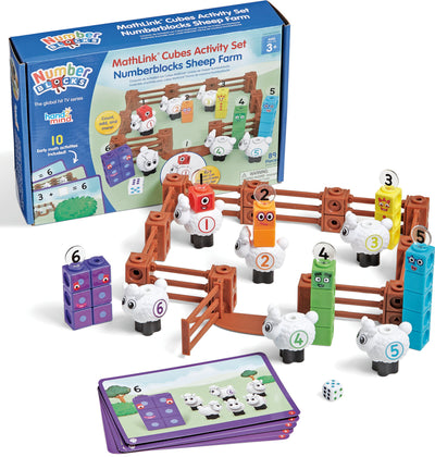 Numberblocks | MathLink Cubes Activity Set Numberblocks Sheep Farm by Numberblocks - Friends of K