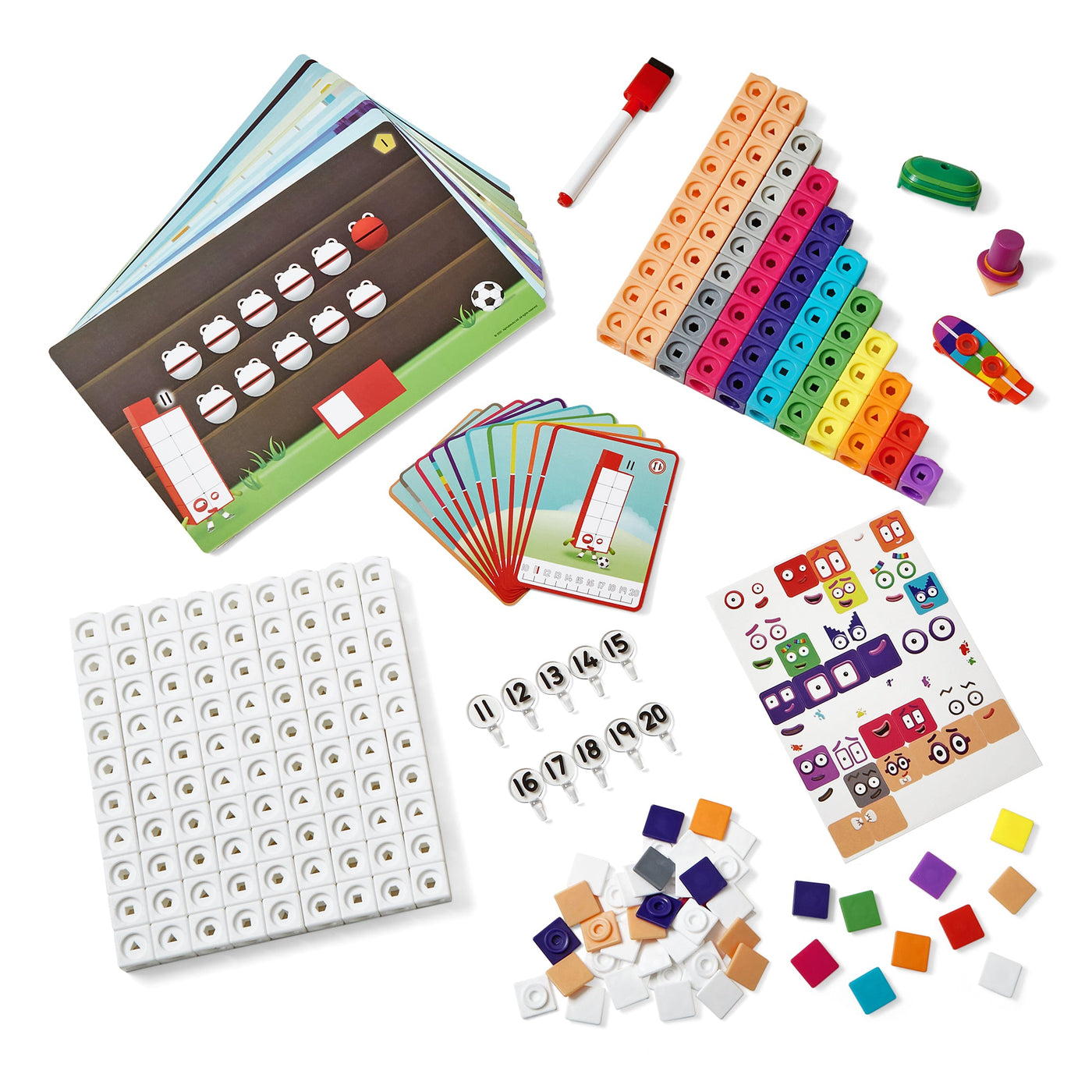 Numberblocks | Mathlink Cubes Number Blocks Set 11-20 by Numberblocks - Friends of K