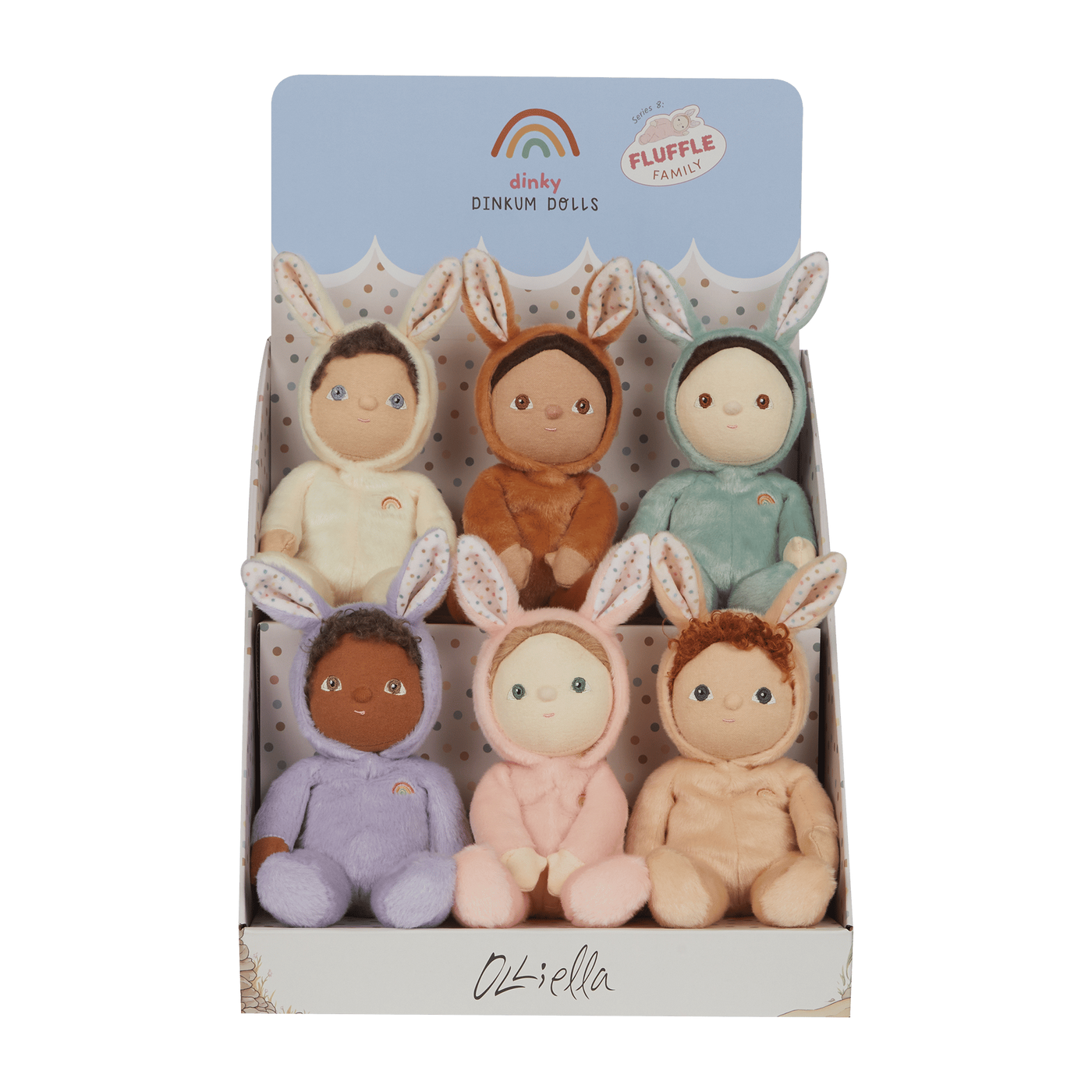 Olli Ella | Dinky Dinkum Fluffles Dolls (Assorted) by Olli Ella - Friends of K