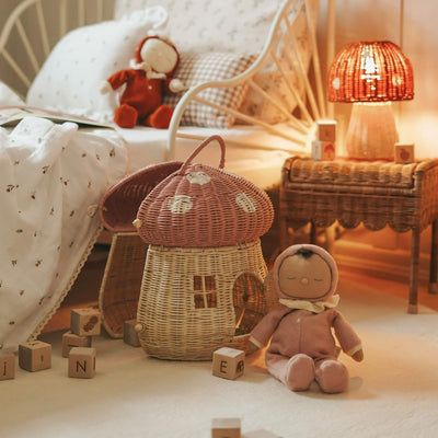 Olli Ella | Dozy Dinkum Toadstool Pip Pink by Olli Ella - Friends of K