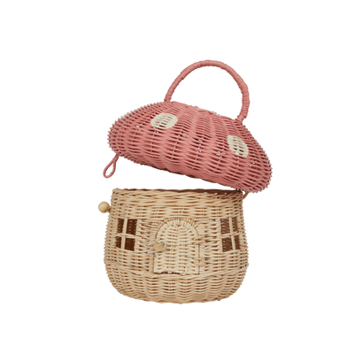 Olli Ella | Rattan Mushroom Basket Musk by Olli Ella - Friends of K