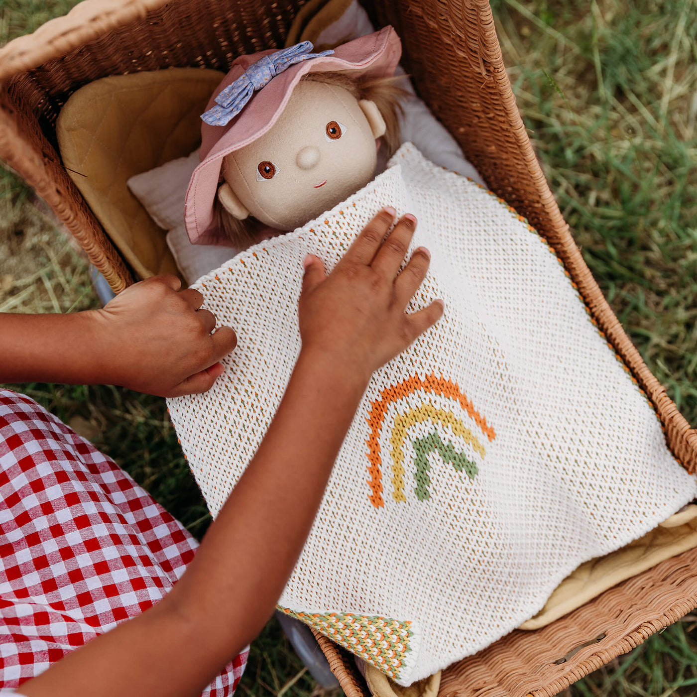 Olli Ella | Dinkum Dolls Rainbow  Blanket Rainbow by Olli Ella - Friends of K